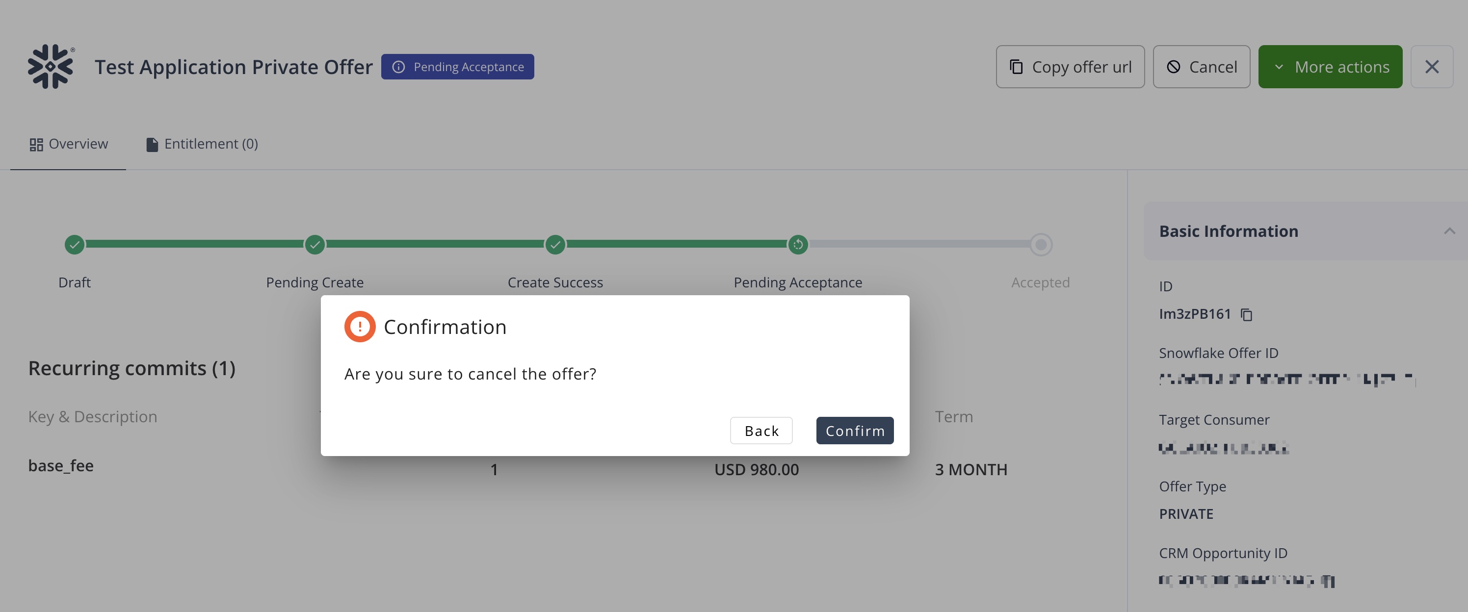Cancel Offer