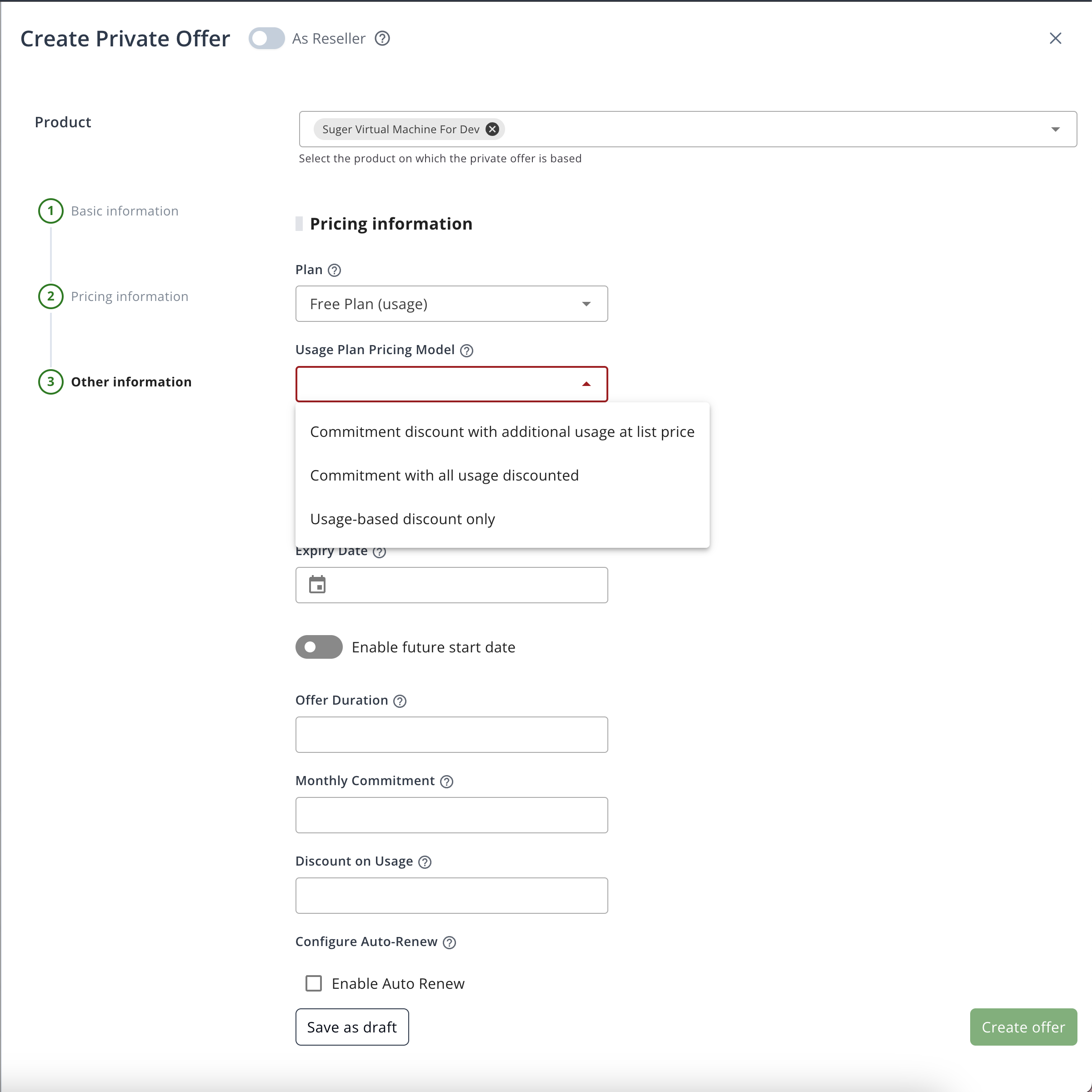 Professional VM Offer