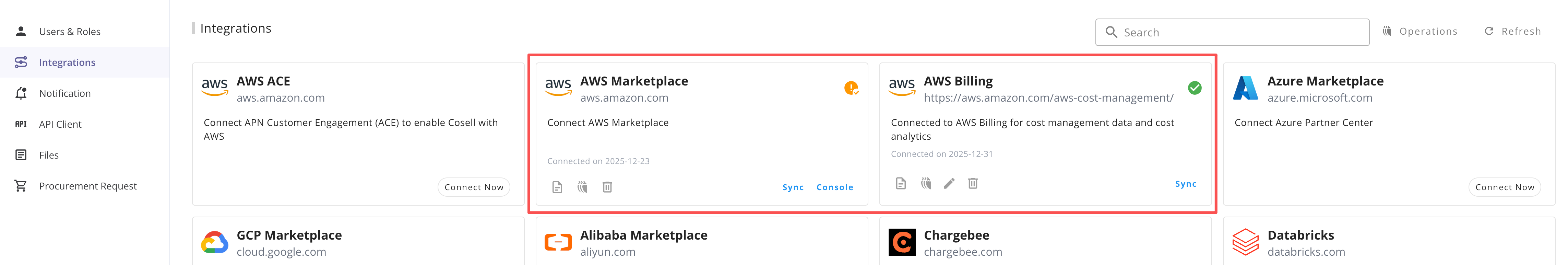 Configure integrations